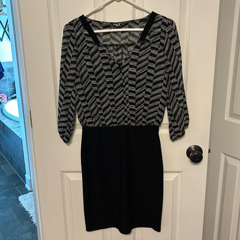Black and white dress